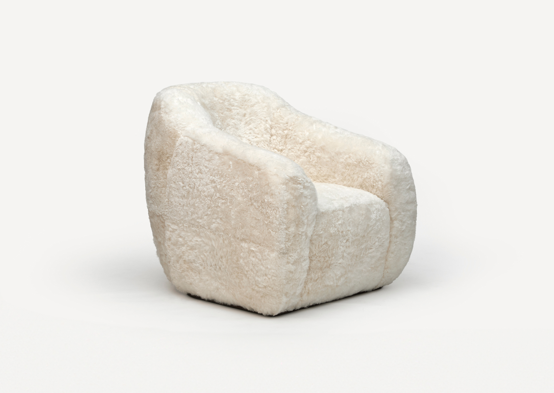 COCO – fauteuil cocon – mouton 20 mm blanc